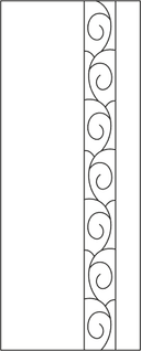 Modern Spiral Wardrobe Door Panel DXF Plan for Laser Cutting