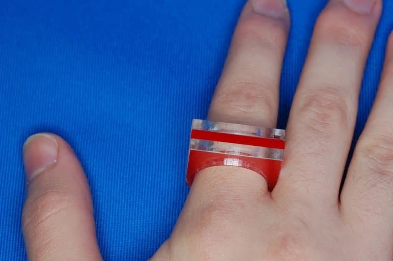 Modern Square Geometric Ring Vector File for Laser Cutting
