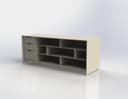 Modern TV Media Console Cabinet DXF Vector File