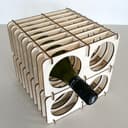 Suporte de Vinho Modular em Madeira - Arquivo Vetor (DXF)