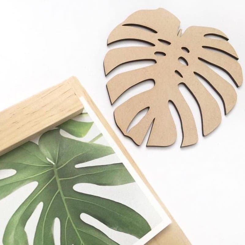 Monstera Leaf Laser Cut Vector Design (SVG, DXF, AI)
