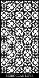 Archivo Vectorial DXF de Pantalla Geométrica Marroquí