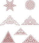 Moroccan Pattern Ornaments Vector Collection DXF Files