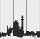 Vector de Silueta de Mezquita para Corte Láser y Decoración