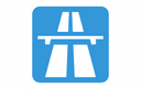 Motorway Road Sign Vector File for CNC Cutting (DXF)