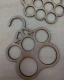 Multi-Ring Scarf and Tie Hanger Laser Cut Vector File
