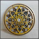 Arquivo Vetorial de Mandala Floral Multicamadas para Laser Cut