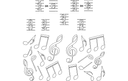 Notas Musicales y Compases en Vector DXF para Corte Láser
