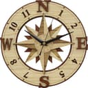 Nautical Compass Wall Clock Laser Cut Vector File