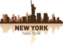 Vetor Silhueta Skyline de Nova York - Arquivo CDR Grátis para Corte Laser