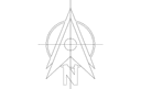 Archivo Vectorial de Símbolo de Flecha Norte para CNC DXF