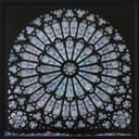 Notre Dame Rose Window Vector Design DXF File