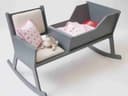 Silla Mecedora de Lactancia con Cuna Combo Archivo Vectorial DXF