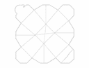 Plantilla de Caja de Regalo Octagonal Archivo DXF