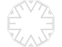 Archivo Vectorial de Juego de Tablero Octogonal (DXF)