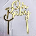Oh Baby Cake Topper Vector Design for Laser Cutting