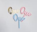 Archivo Vectorial Cake Topper One para Láser