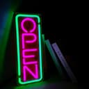 Open Neon Style Sign Vector Design for Laser Cutting DXF SVG