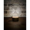Optical Illusion Vortex LED Lamp Vector Design DXF File