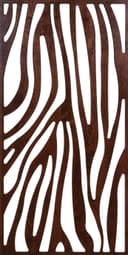 Organic Zebra Stripe Decorative Panel Vector DXF File