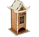 Rompecabezas 3D Casa de Té Oriental Archivo DXF Laser Cut