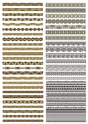 Ornamental Decorative Borders Vector Set for Laser Cutting