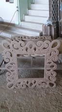 Ornate Baroque Mirror Frame Vector Design (DXF)