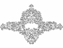 Ornate Baroque Scrollwork Panel Vector DXF File