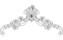 Ornate Baroque Scrollwork Vector Design for CNC (DXF)