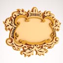 Ornate Baroque Style Decorative Frame Vector File (DXF)