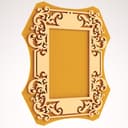 Ornate Baroque Wall Frame Vector for Laser Cutting DXF