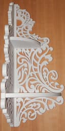 Estante de Esquina Ornamentada Vector para Corte Láser y CNC