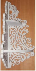 Ornate Corner Wall Shelf Vector File for Laser Cutting