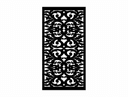 Panel Decorativo con Patrón Damasco - Archivo Vectorial DXF