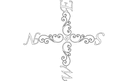 Ornate Decorative Compass Rose Vector Design (DXF)