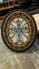 Ornate Decorative Cross Wall Art Laser Cut Vector File