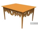 Ornate Decorative Dining Table Laser Cut DXF File