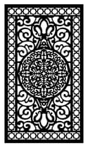 Painel Decorativo Ornamentado Arquivo Vetorial para Corte a Laser