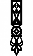 Diseño Vectorial de Colgante Decorativo - Archivo DXF Gratis