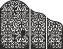 Diseño Vectorial de Panel Divisor Decorativo