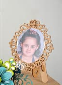 Archivo Vector de Marco de Fotos Decorativo de Pie Laser Cut