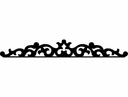 Ornate Decorative Swag Scrollwork Vector DXF File