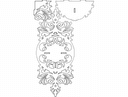 Estante Decorativa Ornamentada Vector DXF para Corte Láser