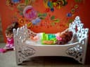 Ornate Doll Bed 3D Laser Cut File - Free Vector Design