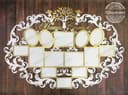 Ornate Family Tree Photo Collage Frame Laser Cut Vector File