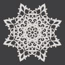 Arquivo Vetorial DXF de Mandala Floral para Corte a Laser