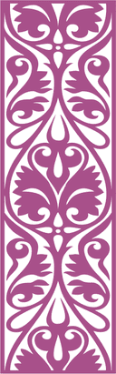 Panel Divisor de Pared Floral Decorativo Vector DXF CDR