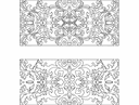 Painel Floral Ornamentado DXF Vetor para Corte a Laser