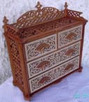 Ornate Laser Cut Mini Dresser Chest Vector Design