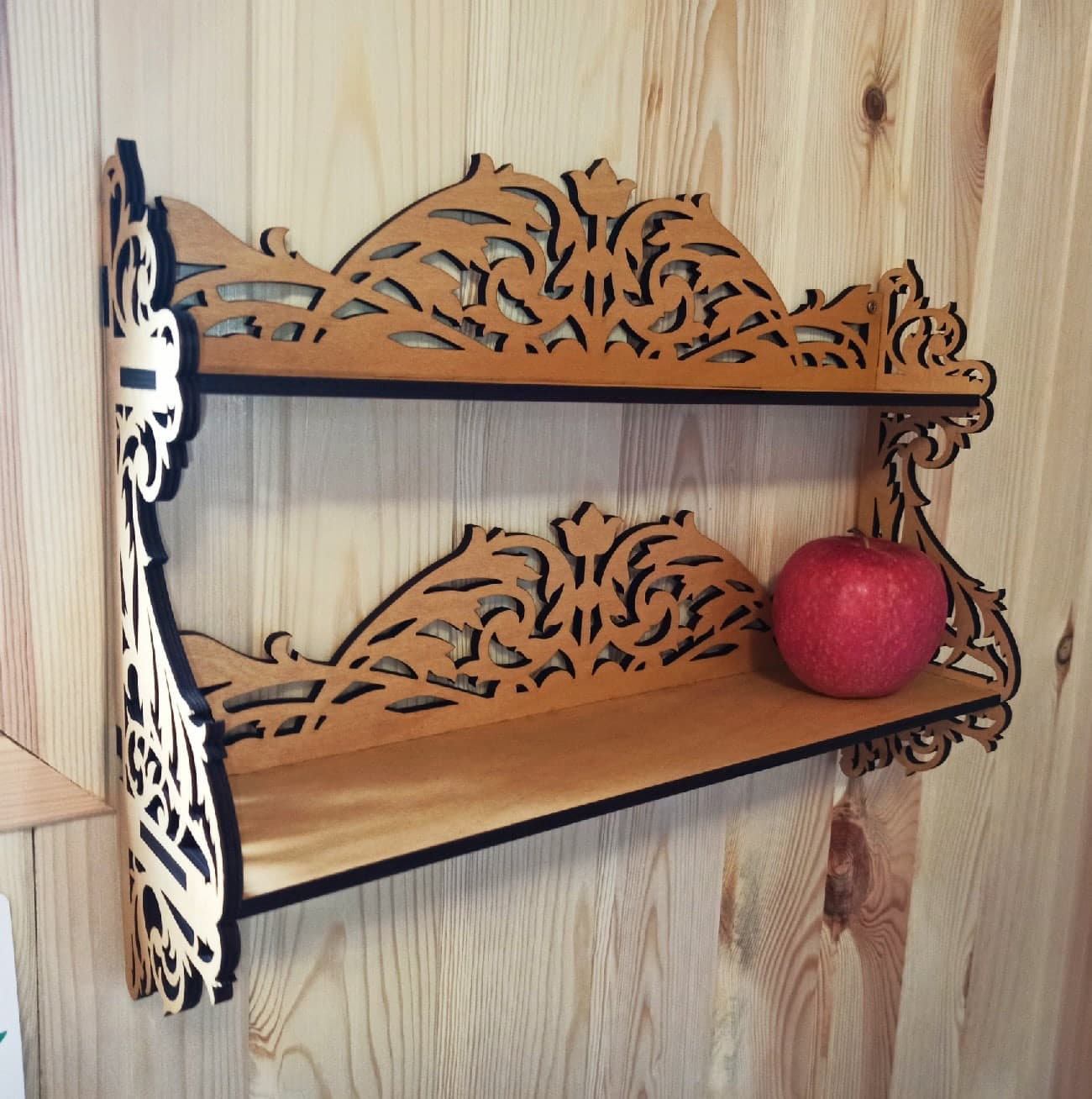 Ornate Wall Mounted Shelf Laser Cut Vector File